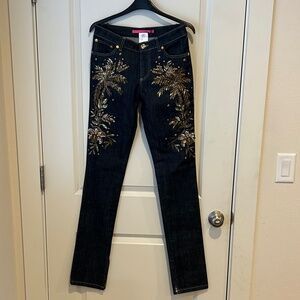 Emanuel Ungaro Embroidered Jeans